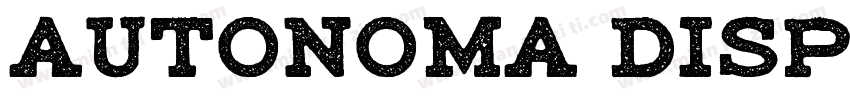 Autonoma Display Bol字体转换